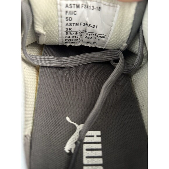 Puma Iconic Suede Women’s Work Size 9.5 Gray Composite Toe Safety Shoes Sneakers - Picture 6 of 11